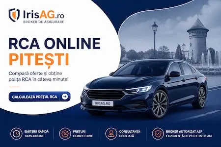 RCA Pitești online — IrisAG broker de asigurare
